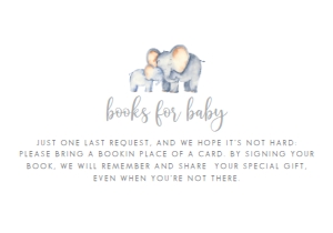 Elephant Baby Shower Invitations Set, Baby Shower, Invitation, Thank You Card, Diaper Raffle, Books for Baby Card, Elephant Themed Shower design preview