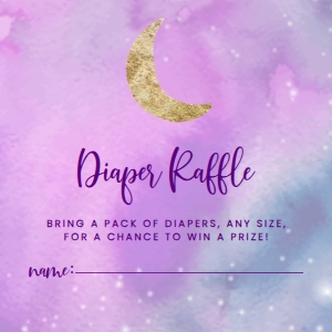 Twinkle Little Star Diaper Raffle, Star Baby Shower Games, Instant Download Game, Galaxy Baby Shower, Diaper Raffle Signs, Baby Shower Games design preview