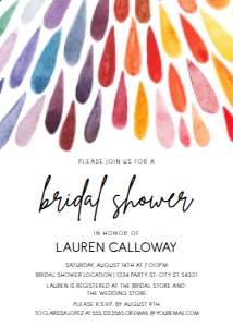 Rainbow Bridal Shower Invitation, Rainbow Bridal, Rainbow Invitation, Printable Invitation, Editable Invite, Instant Download, Bridal Shower design preview
