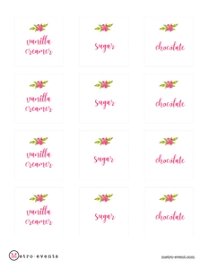 Floral Coffee Bar Sign, Printable Coffee Bar Signs, Printable Signs, Book Club Signs, Floral Coffee Bar Sign, Instant Download, Coffee Signs design preview
