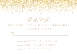 LightPinkGoldRSVP: Gold and Pink RSVP card, Gold Glitter rsvp Card, rsvp Card Template, Instant Download, Corjl Template, Enclosure Card, Printable RSVP Cards
