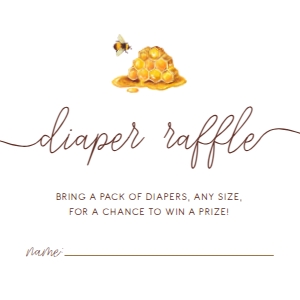 Diaper Raffle, Bee Themed Baby Shower, Instant Download, Mom to Bee Shower Raffle Sign, Printable Shower Sign, Honey Bee Baby Shower, Bee design preview