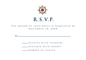 Sailing RSVP card, RSVP Card Template, Sailor Themed RSVP Card, Instant Download, Corjl Template, Enclosure Card, Nautical Response Cards design preview