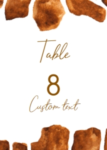 Safari Table Number, Animal Print Table Decor, Printable Table Number, Giraffe Table Number, Corjl Template, Safari Themed Table Decor design preview