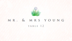 Golf Themed Escort Cards, Golf Place Cards, Place Card Template, Golfing Place Card, Name Card, Golf Printable Place Cards, Corjl Template design preview