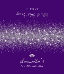 PurpleSIlverTableTent: Purple and Silver Glitter Table Placement Cards, Purple Escort Cards, Place Card Template, Table Card, Name Card, Place Card, Corjl Template