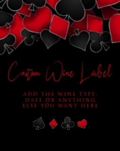 CasinoRedWine3.75x4.75: Casino Night Invitation Set, Casino Invitation, Las Vegas Party Bundle, Editable Invitation Bundle, Casino Party Decor, Poker Night Invites