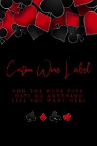 CasinoRedWine2x3: Casino Night Invitation Set, Casino Invitation, Las Vegas Party Bundle, Editable Invitation Bundle, Casino Party Decor, Poker Night Invites
