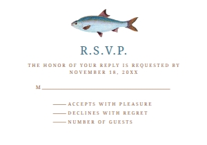 Outdoors RSVP card, Fish rsvp Card, rsvp Card Template, Instant Download, Corjl Template, Gone Fishing Enclosure Card, Printable RSVP Card design preview