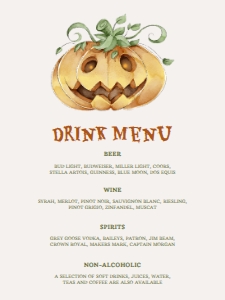 CutePumpkinHalloweenDrink18x24: Little Pumpkin Drink Sign, Halloween Party Sign, Pumpkin Themed Signs, Halloween Party Sign, Halloween Decor, Halloween Sign, Printable Sign