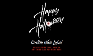 HalloweenEyeballWIne5x3: Halloween Wine Label, Bloody Eyeball  Halloween Wine Labels, Halloween Drink Labels, Custom Wine Label, Halloween Wine Label, Corjl Template