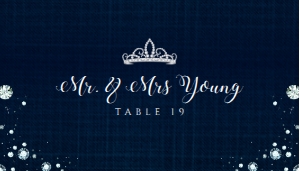 Denim and Diamond Escort Cards, Diamond Table Card, Place Card Template, Wedding Place Card, Name Card, Printable Place Card, Corjl Template design preview