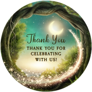 EnchantedRound2InchSingle: Editable Enchanted Evening Invitations Bundle, Enchanted Themed Invitation Kit, Enchanted Birthday Invitation Set, Enchanted Forest, Corjl
