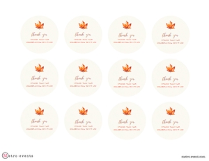 Fall Style Printable Thank You Tags, Thanksgiving Cupcake Toppers, Friendsgiving Gift Tags, Editable Favor Tags, Corjl Template, Favor Tags design preview