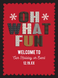 Oh What FunWelcome18x24: Christmas Welcome Signs, Welcome Sign, Corjl Template, Instant Download, Rustic Holiday Sign, Christmas Sign, Oh What Fun Holiday Signs
