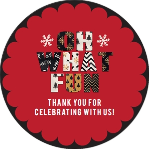 Oh What Fun Round2: Printable Christmas Invitation Set, Christmas Invitation Bundle, Holiday Party Kit, Editable Invite Kit, Printable Holiday Party Invite Kit