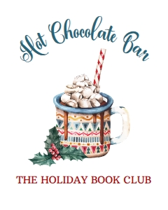 ChristmasBookClubCocoa8x10: Hot Chocolate Bar Sign, Vintage Book Club Sign Template, Hot Cocoa Signs, Printable Signs, Editable Signs, Instant Download, Hot Cocoa Tags