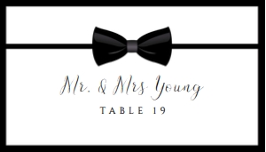 BlackTieTuxEscortCard: Editable Black Tie Invitation Set, Black and White Invitation Kit, Tux Themed Invitation Kit, Formal Event Invitation Bundle, Corjl Template