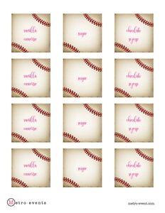 Pink Baseball Coffee Bar Sign, Printable Coffee Sign, Editable Coffee Sign and Tag, Coffee Signs and Label, Instant Download, Corjl Template design preview