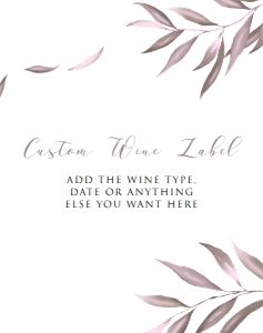 Cocktail Labels, Printable Wine Label, Custom Wine Labels, Corjl Template, Purple Wine Label, Housewarming Champagne Label, Cocktail Party design preview