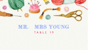 CraftPartyEscortCards: Craft Party Place Card, Simplistic Table Card, Old Fashioned Escort Card, Craft Day Name Card, Corjl Template, Printable Name Cards, DIY