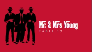 Mobster Themed Place Card, Simplistic Table Card, Modern Style Escort Card, Gangster Themed Name Card, Corjl Template, Modern Name Cards design preview