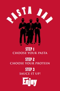 RedMobsterFood4x6: Mob Themed Food Signs, Food Label, Mobster Food Signs, Food Table Sign, Italian Birthday, Corjl Template, Instant Download, Printable Labels