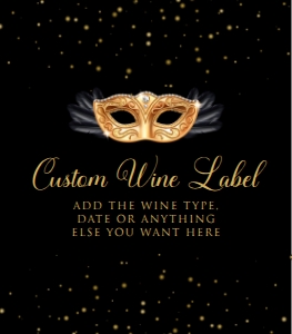 Gold and Black Masquerade Wine Labels, Printable Wine Labels, Custom Wine Label, Corjl Template, Wine Labels, Champagne Labels, Masquerade design preview