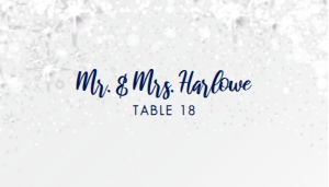 Blue and Silver Glitter Escort Cards, Place Cards, Place Card Template, Silver Place Card, Name Card, Printable Place Cards, Corjl Template design preview