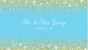 LightBlueGoldEscortCards: Blue and Gold Glitter Glam Invitation Set, Printable Sweet 16 Invitation Kit, Light blue Invitation Bundle, Editable Corjl Template Invite