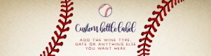 Vintage Baseball Water bottle Labels, Printable Drink Labels, Custom Labels, Corjl Template, Sports Beverage Wrappers, Baseball Water Labels design preview