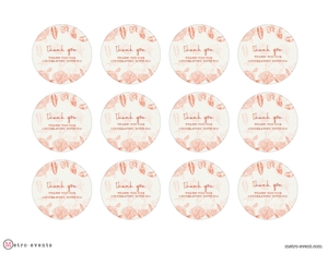 Editable Favor Tag, Beach Themed Round Gift Tag, Editable Gift Labels, Printable Favor Tag, Gift Tag, Corjl Template, Ocean Themed Favor Tag design preview
