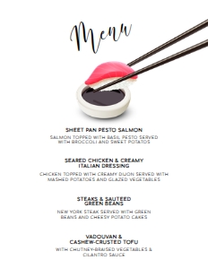 SushiNightMenu8x11: DIY Template Sushi Theme Party Invitations Printable Bundle Customizable Sushi Theme Party Unique Dinner Party Invite Edit online with Corjl