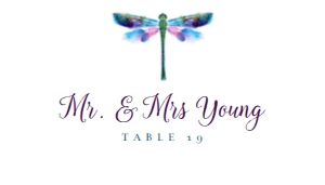 PurpleDragonFlyEscortCards: Editable Invitation Set, Printable Invitation Kit, Dragonfly Bridal Shower Invite Bundle, Corjl Template Invitation, Dragonfly Invitation