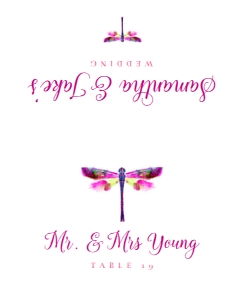 PinkDragonflyEscortCards2: Dragonfly Bridal Shower Invite Bundle, Printable Invitation Kit, Editable Invitation Set, Corjl Template Invitation, Dragonfly Invitations