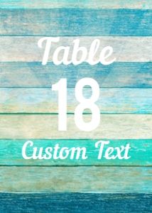 Beach Themed Table Number, Surfing Themed Table Decor, Printable Table Number, Beach Table Number, Corjl Table Number Template, Table Decor design preview