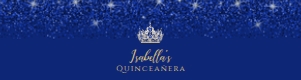 Gold and Blue Glitter Quinceanera Beverage Labels, Blue Quinceañera Water Bottle Labels, Quinceañera Labels, Printable Royal Blue Labels design preview