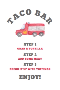 FiremanFoodSign4x6: Editable Food Labels, Buffet Table Signs, Fire Truck Birthday, Fire Truck Party, Firefighter Birthday, Fireman Party, Fireman Themed, Corjl