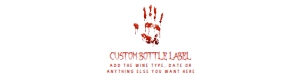 Digital Download Beverage Labels, Printable Drink Label, Custom Labels, Corjl Template, Bloody Beverage Wrappers, Halloween Water Labels design preview