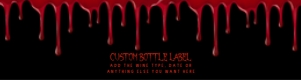 Halloween Water Labels, Digital Download Water bottle Labels, Printable Drink Label, Custom Labels, Corjl Template, Bloody Beverage Wrappers design preview