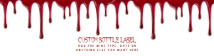 BloodyHandWaterlabelWHT2: Digital Download Water bottle Labels, Bloody Beverage Wrappers, Printable Drink Label, Custom Labels, Corjl Template, Halloween Water Labels