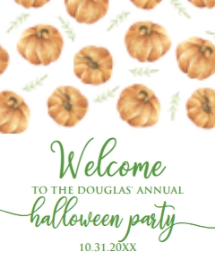 PumpkinHalloweenWelcome16x20: Fall Festival Welcome Signs, Halloween Sign, Pumpkin Welcome Sign, Fall Themed Sign, Instant Download, Printable Welcome Sign, Editable Sign