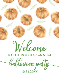 PumpkinHalloweenSign18x24: Fall Festival Welcome Signs, Halloween Sign, Pumpkin Welcome Sign, Fall Themed Sign, Instant Download, Printable Welcome Sign, Editable Sign