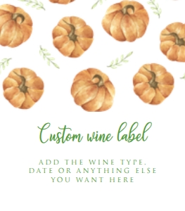 PumpkinHalloweenWine3.5x4: Editable Pumpkin Invitation Set, Harvest Festival Invitation Kit, Halloween Invitation Kit, Fall Festival Invitation Bundle, Corjl Template