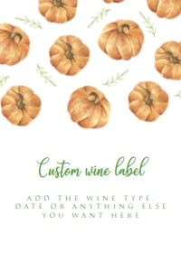 PumpkinHalloweenLabel2x3: Editable Pumpkin Invitation Set, Harvest Festival Invitation Kit, Halloween Invitation Kit, Fall Festival Invitation Bundle, Corjl Template