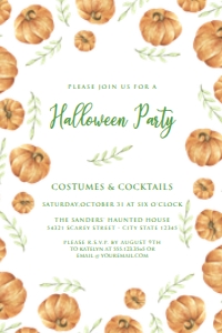 PumpkinFestivalInvite4x6: Editable Pumpkin Invitation Set, Harvest Festival Invitation Kit, Halloween Invitation Kit, Fall Festival Invitation Bundle, Corjl Template