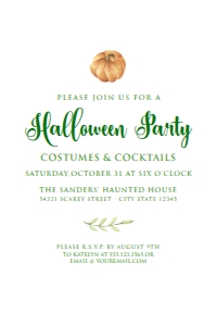 Editable Halloween Pumpkin Invitation, Harvest Invitation, Editable Invitation Template, Pumpkin Festival Template, Fall Festival Invitation design preview