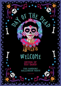 Day of the dead Welcome Signs, All Souls Day Signs, Halloween Signs, Printable Signs, Instant Download, Welcome Signs, Editable Party Signs design preview