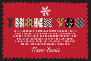 OhWHatFunThankYou: Printable Christmas Invitation Set, Christmas Invitation Bundle, Holiday Party Kit, Editable Invite Kit, Printable Holiday Party Invite Kit