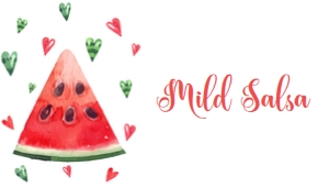 WatermelonFoodLabel1: Editable Food Signs, Food Labels, Watermelon Heart Themed Food Sign and Labels, Summer Party, Corjl Template, Instant Download, Printable